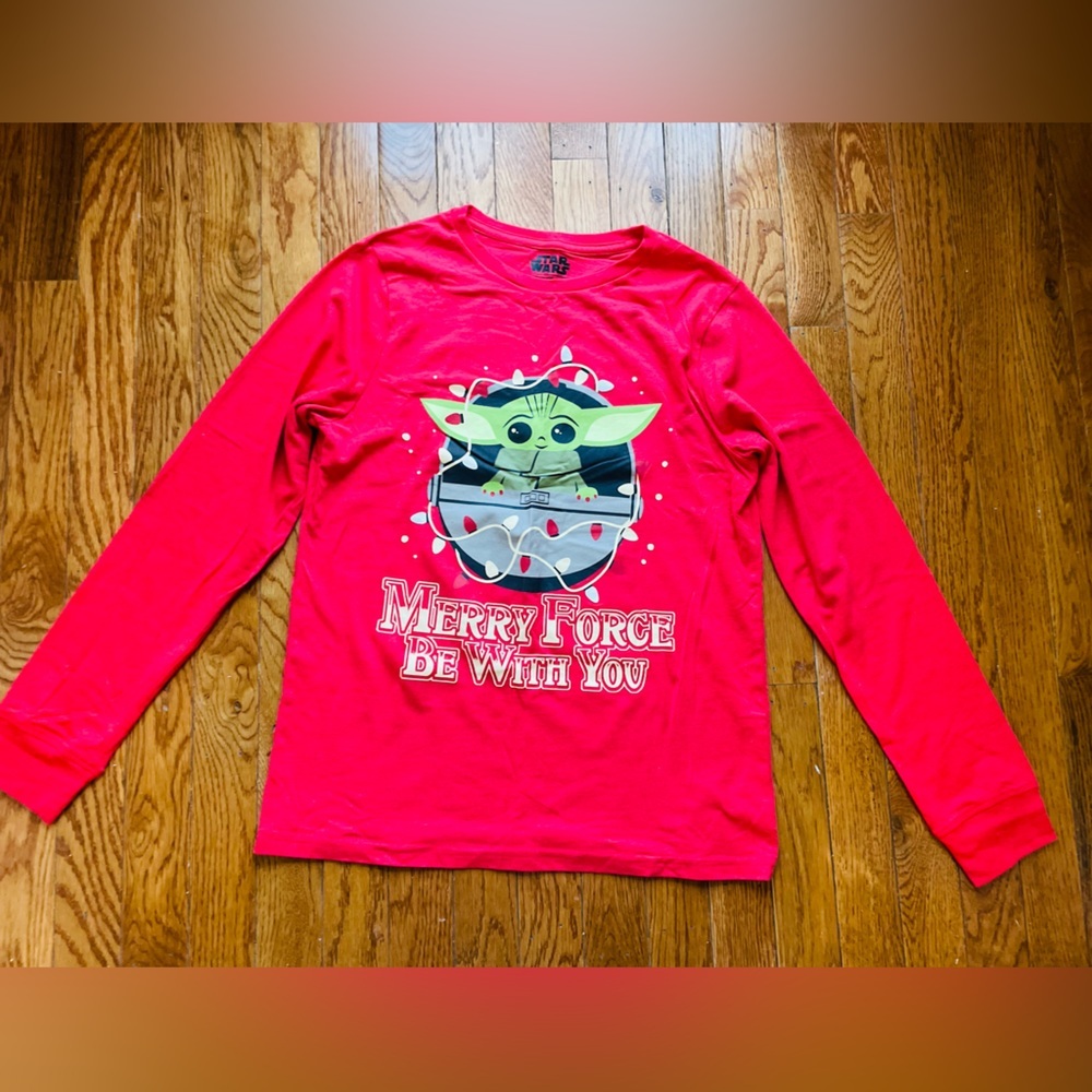 Boys Star Wars Chrismas Long Sleeve Top Size XL